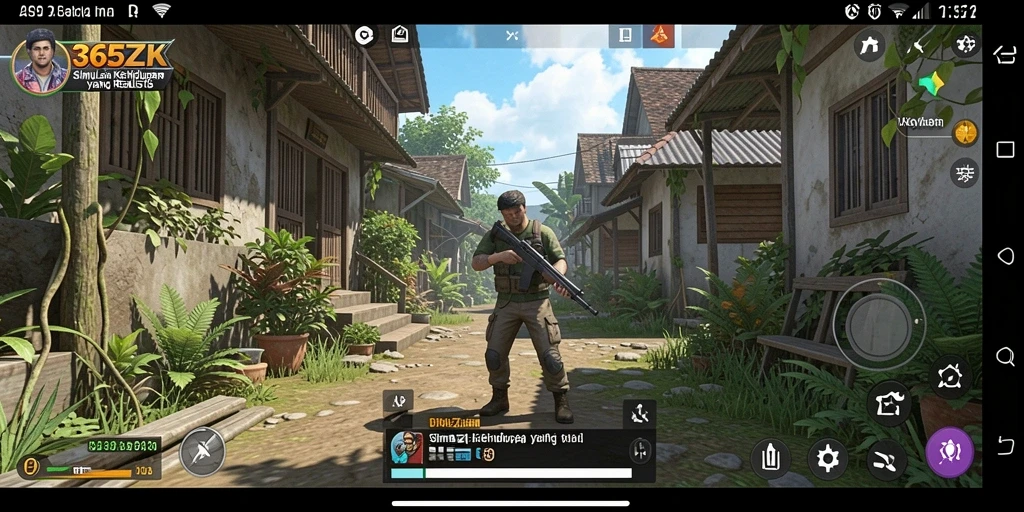 Screenshot gameplay 365ZK yang menggambarkan simulasi kehidupan yang menarik.