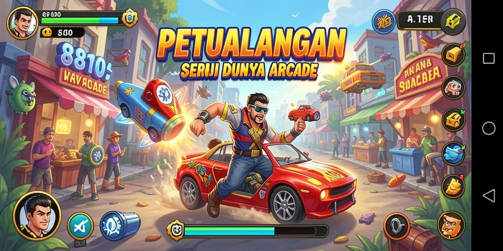 Gameplay seru dan penuh warna dalam 8180.