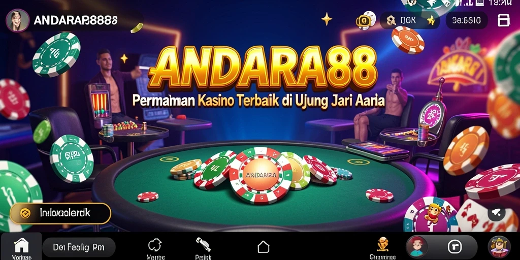 Tampilan menarik gameplay Kasino di ANDARA88.