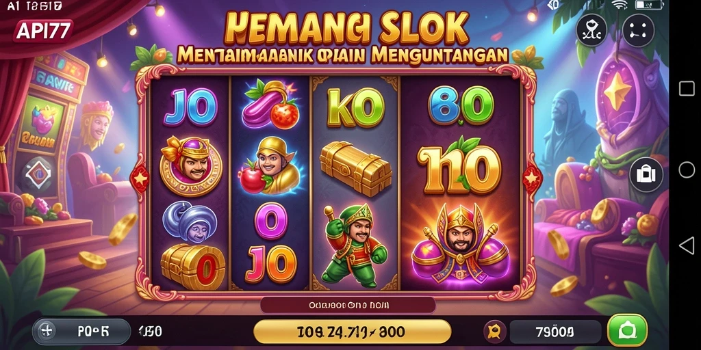 Tampilan gameplay menarik dari API77 yang membuat ketagihan.