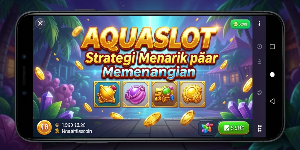 Screenshot gameplay AQUASLOT dengan strategi menegangkan