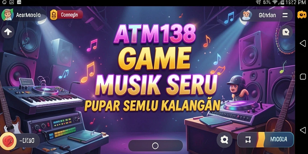 Tampilan menarik saat bermain game musik ATM138.