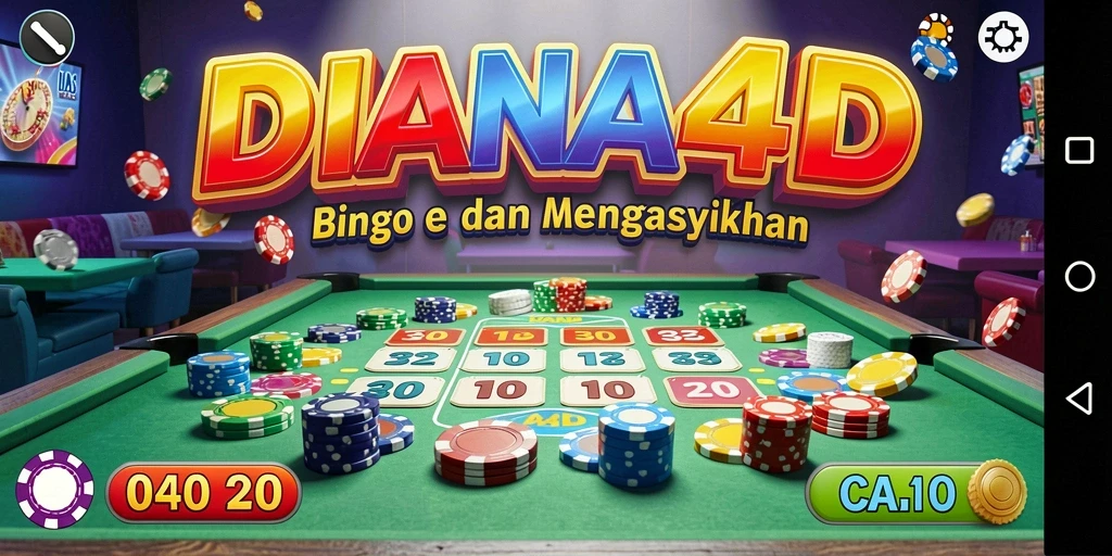 Tampilan gameplay menarik dari DIANA4D yang menunjukkan keseruan Bingo.
