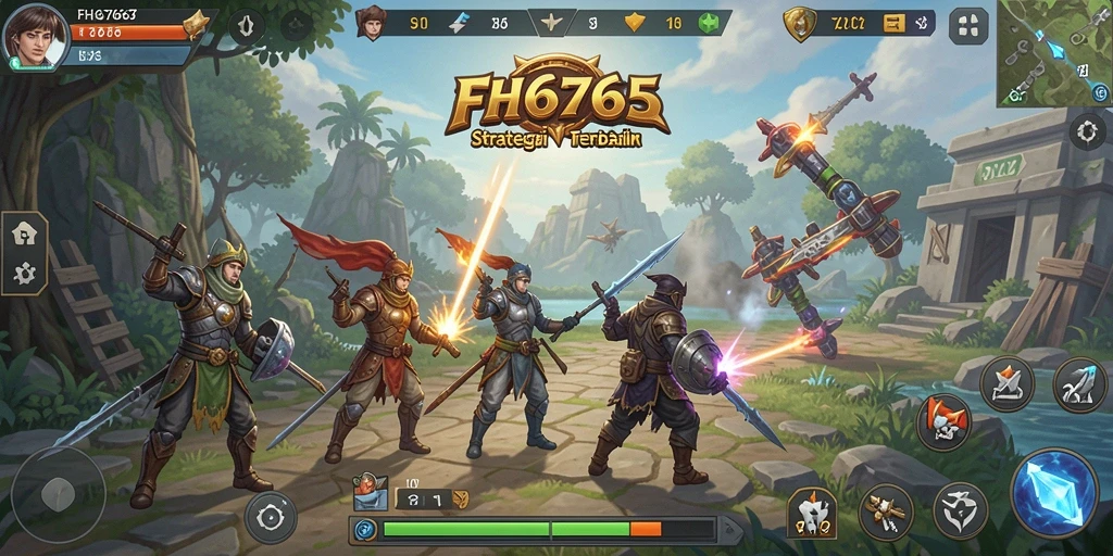 Screenshot gameplay FH6767 menunjukkan strategi mendalam dan interaksi sosial.