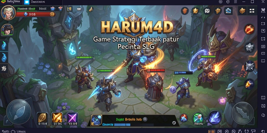 Tampilan gameplay HARUM4D yang memukau dan strategis.