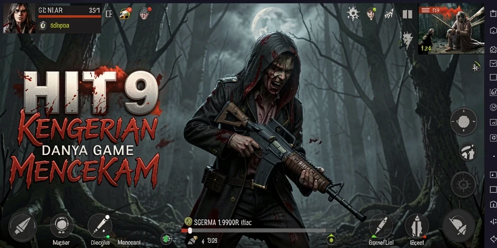 Screenshot HIT9 menunjukkan ketegangan dan atmosfer Horror yang kental.