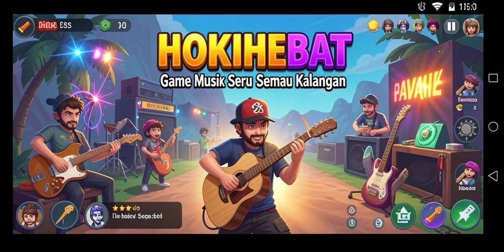 Screenshot utama HOKIHEBAT menampilkan gameplay seru dengan grafik yang menarik.