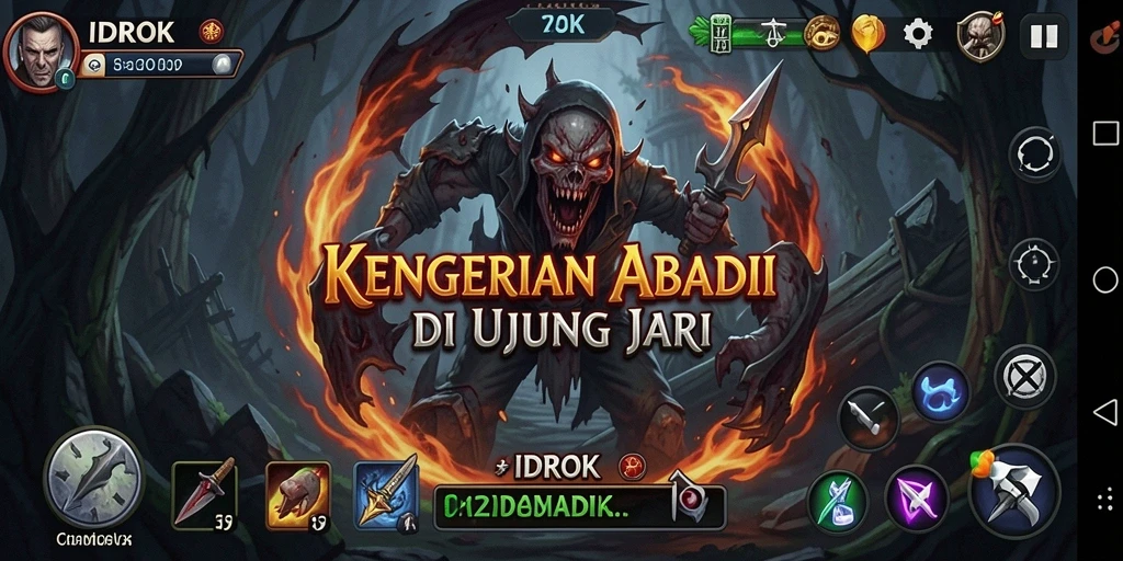 Gameplay menakutkan di <strong>IDROK</strong> dengan detail atmosferik yang menegangkan.