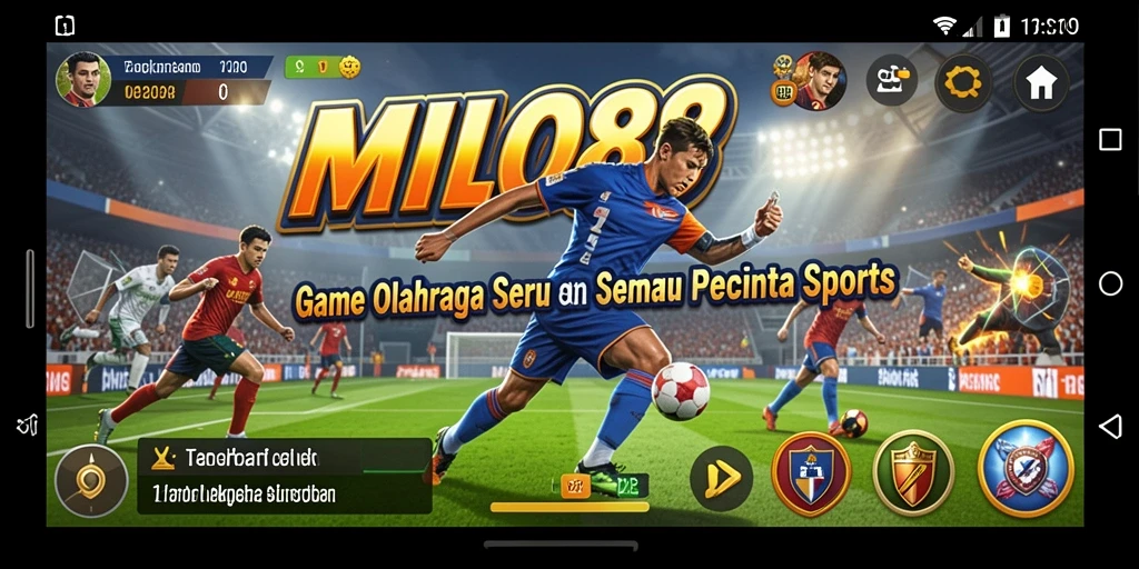 Tampilan gameplay seru di MILO88 dengan berbagai olahraga menarik.